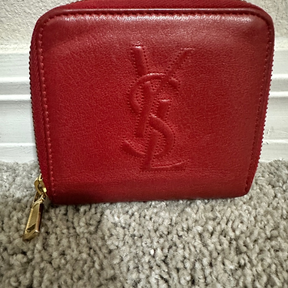 Yves Saint Laurent Red Wallet